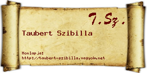 Taubert Szibilla névjegykártya